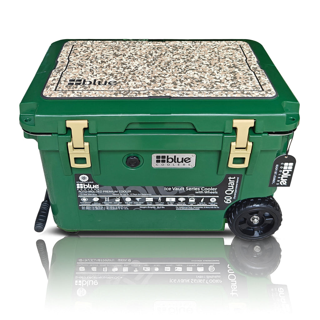 60 Quart Ice Vault Roto-Molded Cooler with Wheels (Copy)